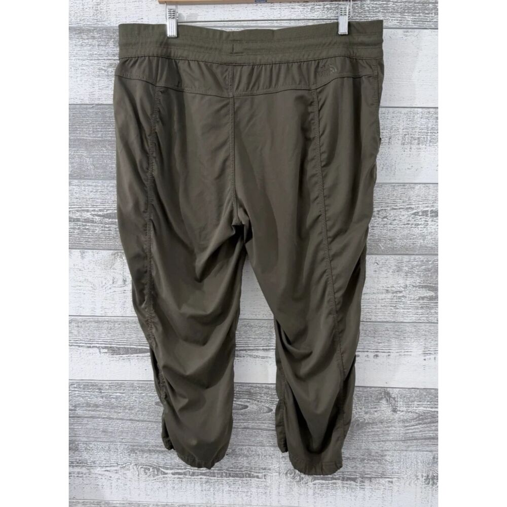 The North Face Aphrodite Crop Joggers Pants Women's Sz XXL Olive Green Hiking - Picture 2 of 8